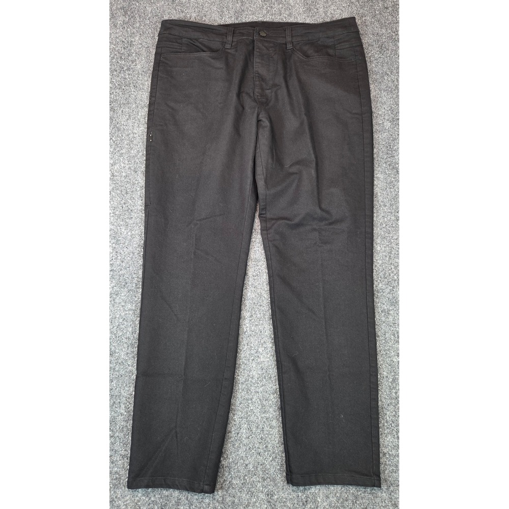 BYLT Premium Basics Everyday Pant Mens 36 Black Five Pocket Trousers